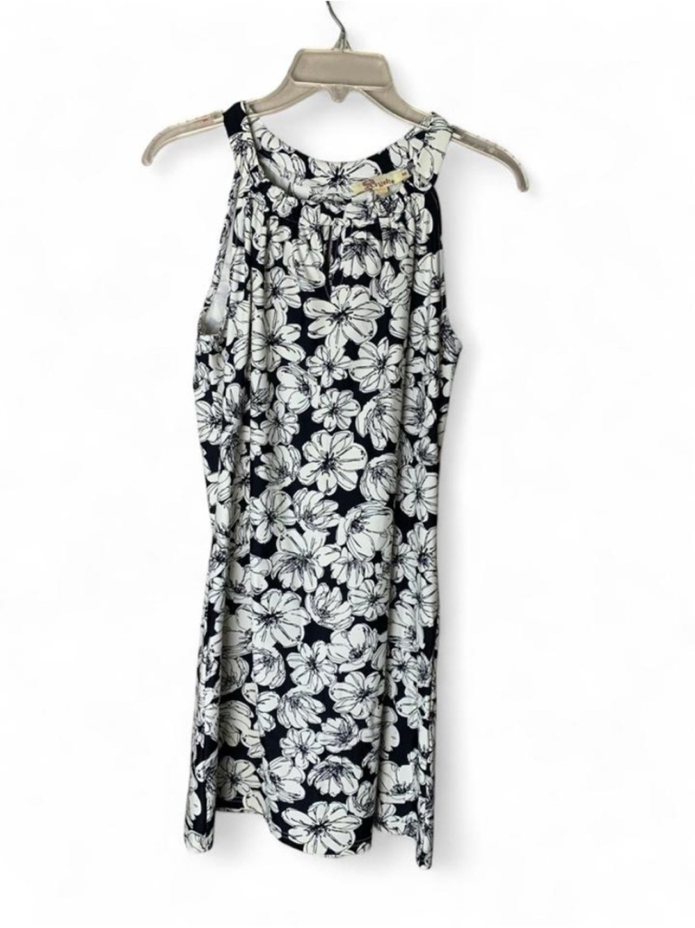 ✨ ARYEH Black & White Floral Halter Dress | Size Small ✨